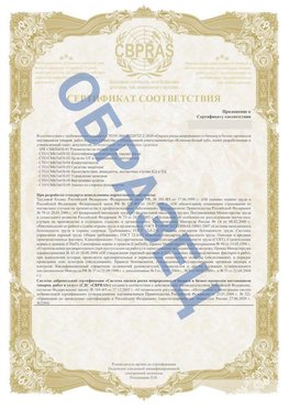 Образец Приложение к СТО 01.064.00220722.2-2020 Евпатория Сертификат СТО 01.064.00220722.2-2020 